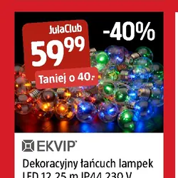 Dekoracyjny łańcuch lampek LED 12,25 m IP44 230 V