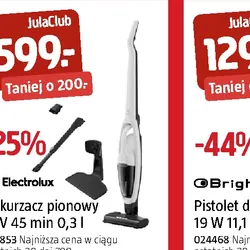Odkurzacz pionowy 18 V 45 min 0,3 l