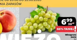 Winogrona jasne za 6,99 zł zamiast 20,99 zł — kto pierwszy, ten lepszy!