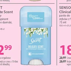 Secret Delicate Scent kremowy antyperspirant