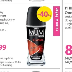 MUM klasyczny dezodorant roll-on męski