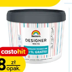 Farba biała Beckers Designer 10 l + 10% gratis