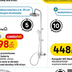 Kolumna prysznicowa Cavally z baterią