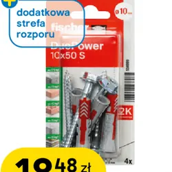 Kołki uniwersalne DuoPower z wkrętami 4 szt.