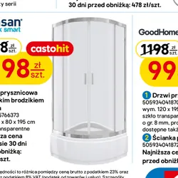 Kabina prysznicowa z wysokim brodzikiem Maxima