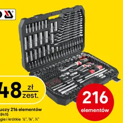 Zestaw kluczy 216 elementów