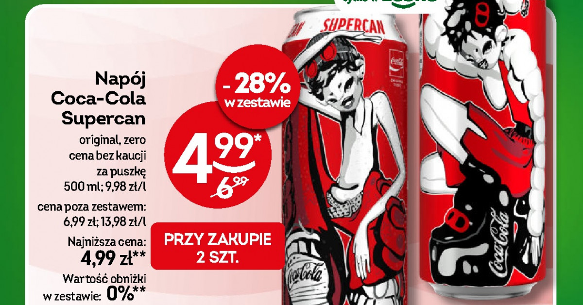 Coca‑Cola Supercan za 4,99 zł — promocja, którą warto wykorzystać