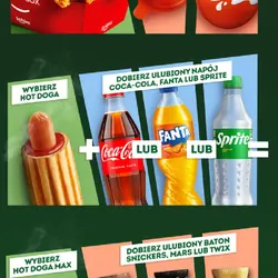 Hot Dog + Napój 0,5l (Coca-Cola, Fanta lub Sprite)