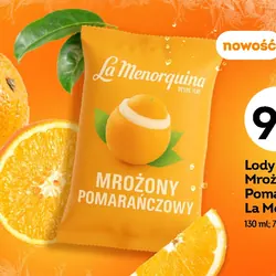 Lody Sorbet Mrożona Pomarańcza La Menorquina