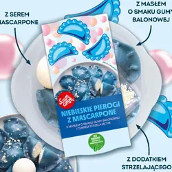 Pierogi z mascarpone i cukrem strzelającym