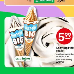 Lody Big Milk rożek