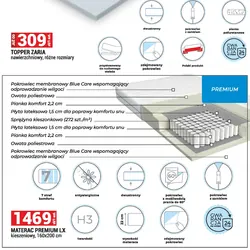 MATERAC PREMIUM LX kieszeniowy