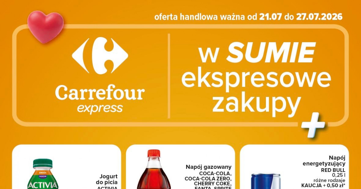 Nowa gazetka Carrefour (21.07–27.07): 5 hitów, które warto sprawdzić TERAZ!
