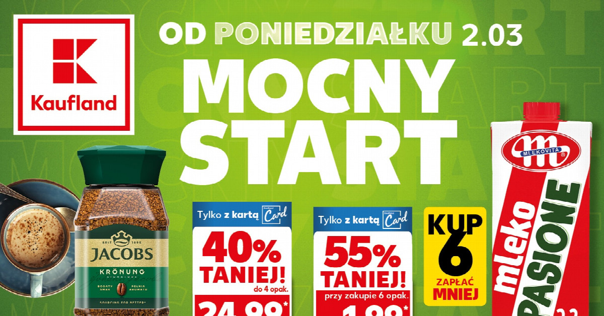Mleko MLEKOVITA 3,2% za 1,99 zł — hit cenowy w Kaufland! Jak skomponować tani tygodniowy jadłospis?