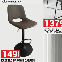 KRZESŁO BAROWE DARREN