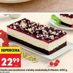 Ciasto porzeczkowe z białą czekoladą