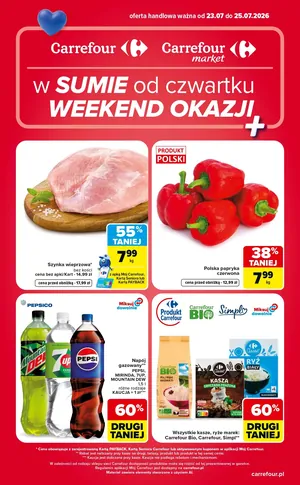Gazetka Carrefour, Market w SUMIE od czwartku WEEKEND OKAZJI