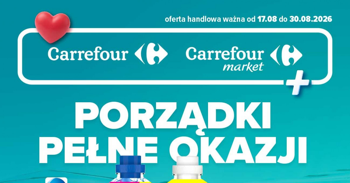 Top promocje w Carrefour: Ariel za 64,99 zł, deska do prasowania za 139 zł i okazje, które musisz upolować