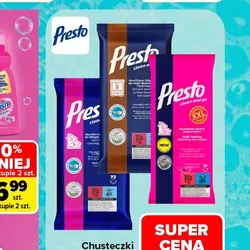 Chusteczki nawilżane do czyszczenia PRESTO