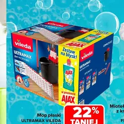 Mop płaski ULTRAMAX VILEDA + płyn AJAX