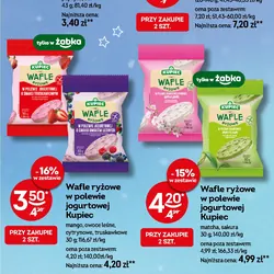 Wafle ryżowe w polewie jogurtowej Kupiec