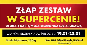 Lunch za 13,99 zł w Biedronce? Sushi + sok w supercenie — tylko teraz!