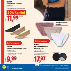 ESMARA Figi damskie z bawełną z koronką, 3 pary