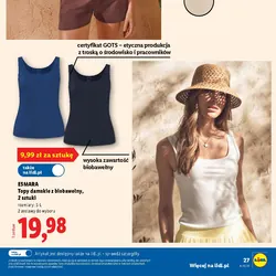 ESMARA T-shirt damski z bawełny