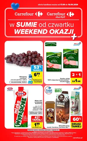Gazetka Carrefour, Market w SUMIE od czwartku WEEKEND OKAZJI