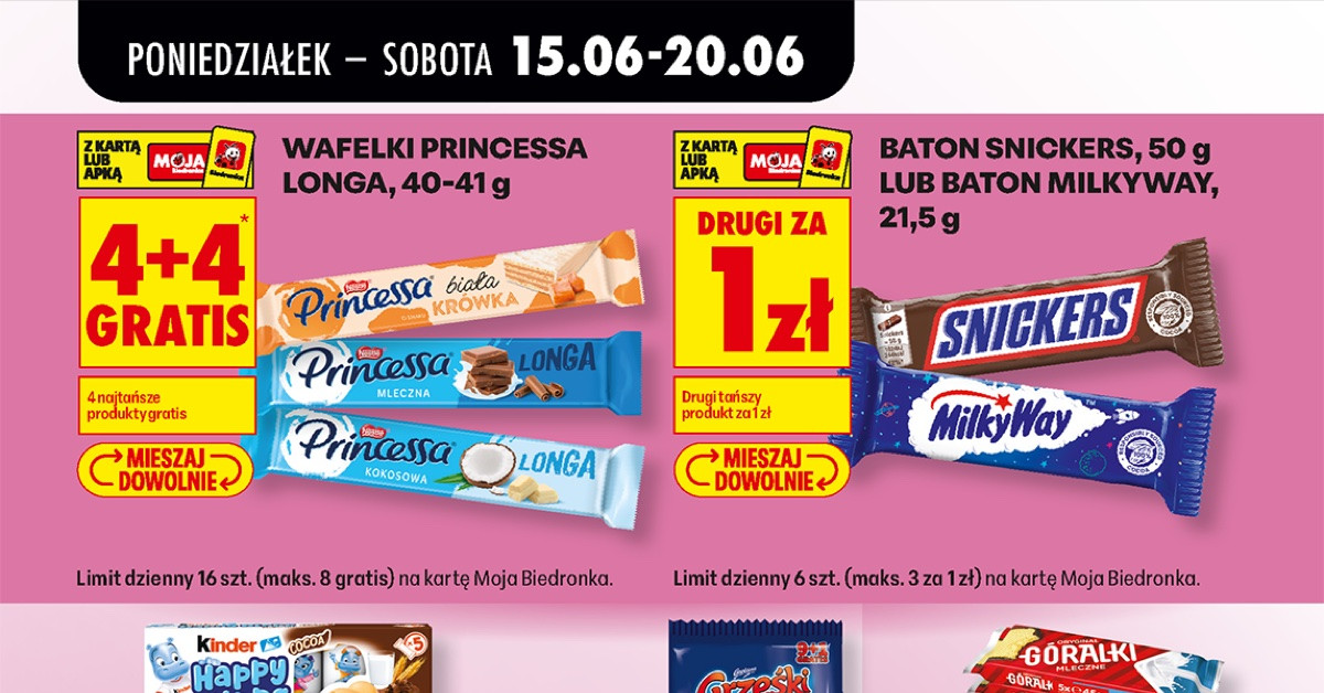 Kinder Happy Hippo prawie -40%: 7,99 zł w Biedronce — łakocie, które warto zgarnąć!