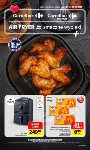 Gazetka Carrefour, Market Air frayer, smaczne wypieki