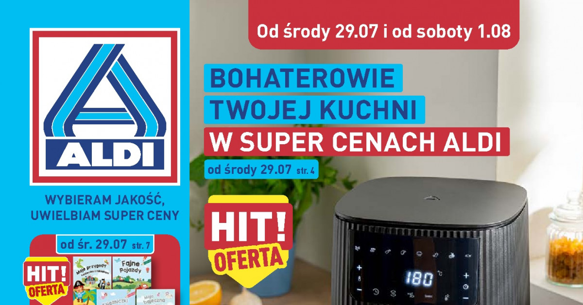 Musisz to zobaczyć: nowa gazetka ALDI (29.07–09.08) — wszystkie hitowe okazje w jednym miejscu!
