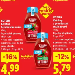 Kotlin Ketchup bez dodatku cukru