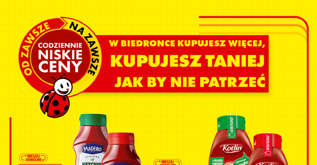 Szokująca obniżka ketchupów w Biedronce — Pudliszki z 12,99 zł na 8,49 zł. Kup teraz!
